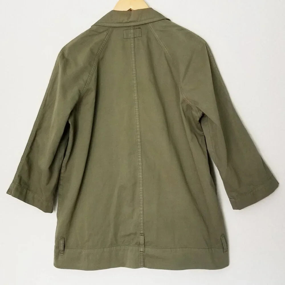 Current Elliott The Infantry Jacket Army Olive Green Utility Double Breasted XS - Picture 8 of 16